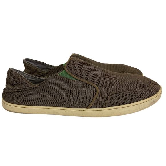 Olukai Nohea Mesh Olive Slip On Loafer Sneaker Shoes Size 11.5 - Picture 1 of 9